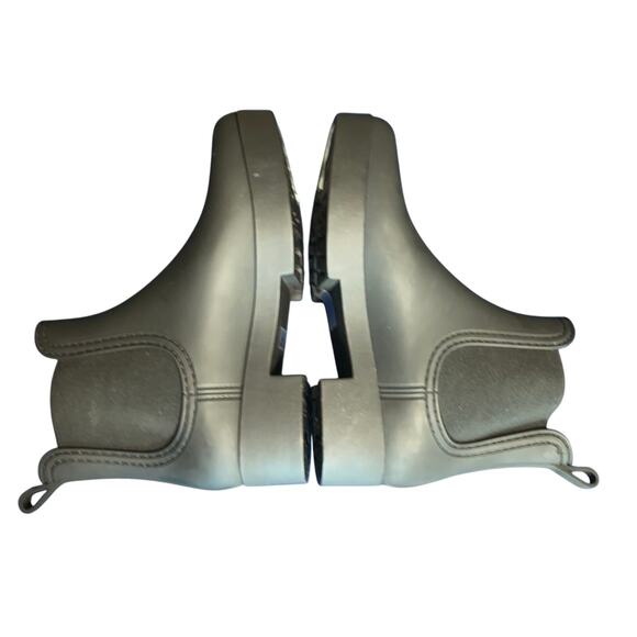 Jeffrey Campbell Black Chelsea Rain Boots Women’s 10 Waterproof Rubber Lug Sole - Picture 6 of 8